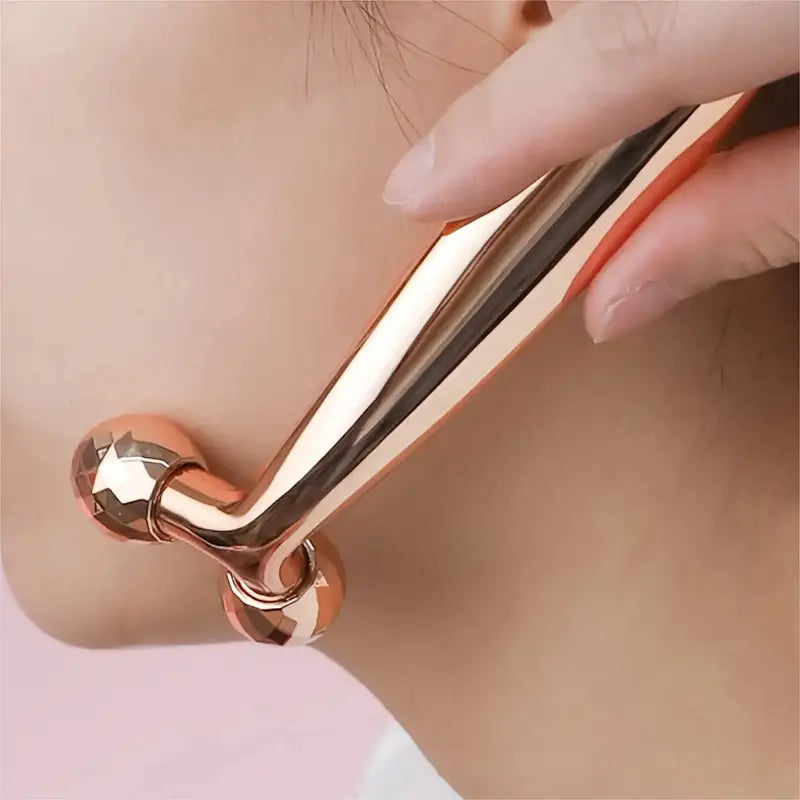 Rotating Eye & Face Massage Roller – Portable Y-Type Beauty Tool for At-Home Spa & Skincare