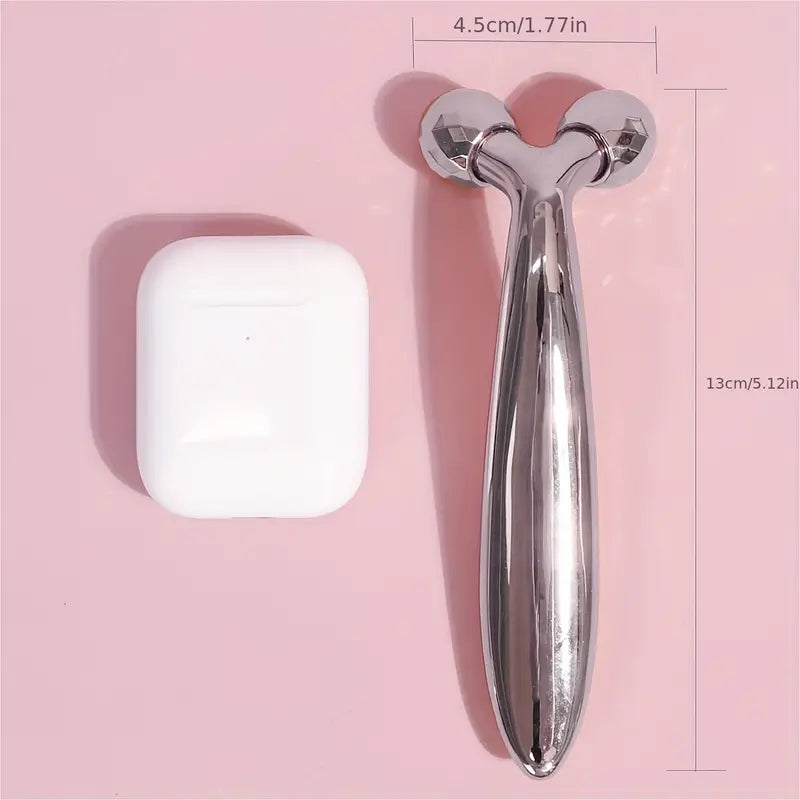 Rotating Eye & Face Massage Roller – Portable Y-Type Beauty Tool for At-Home Spa & Skincare