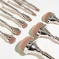 9pcs Luxurious Golden Makeup Brush Set – Soft Nylon Bristles with Powder, Blush & Foundation Brushes + Stylish Brush Holder